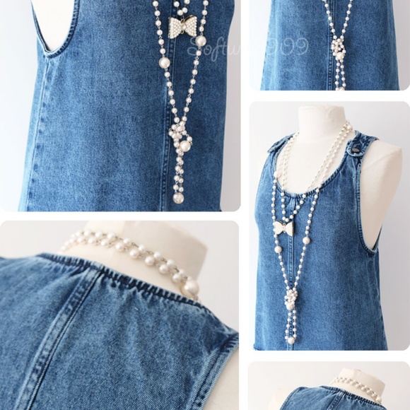 Last one ☝️Forever 21 Denim Overall Skirt Dress - Picture 3 of 7